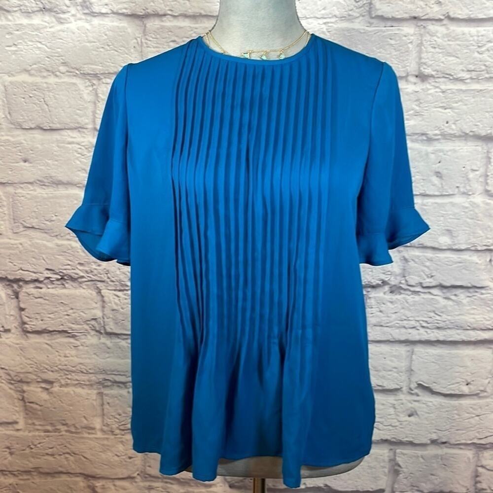 NWT The Limited mykonos blue blouse